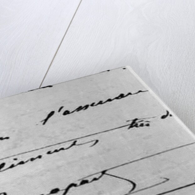 Handwriting and Signature of Napoleon Bonaparte by Anonymous