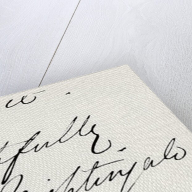 Signature of Florence Nightingale by Anonymous