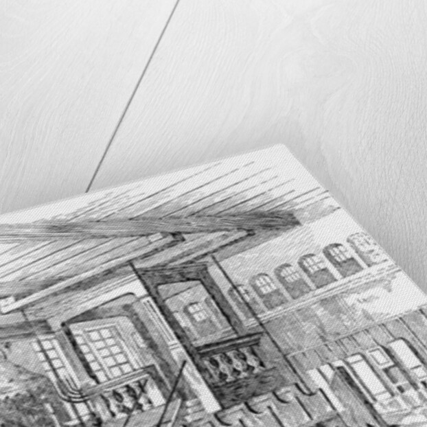 Interior of an old Synagogue at Metz, Germany by School English