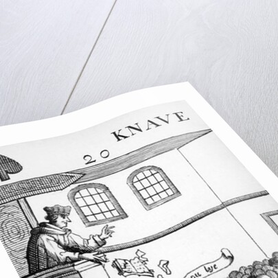 A Jesuit Preaching Against Our Bible, Jack of Spades by English School