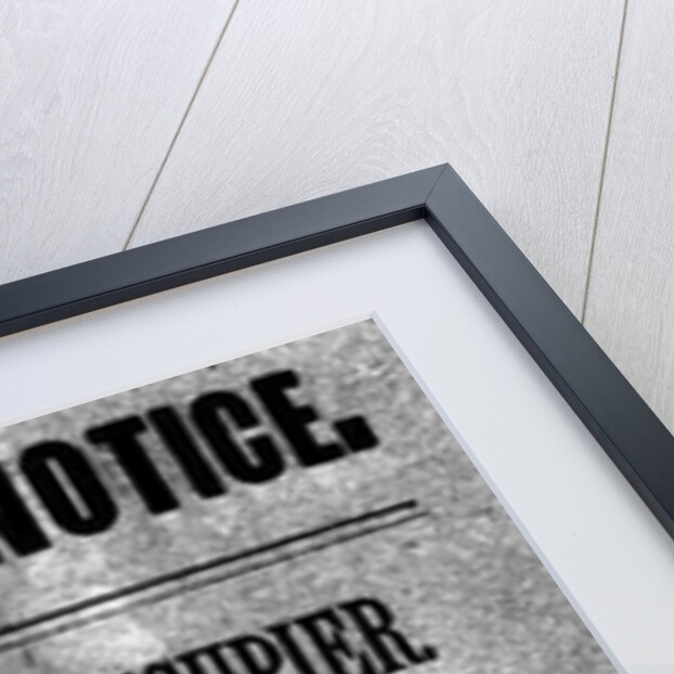 Police Notice to the Occupier Relating to Murders in Whitechapel, 30th September 1888 by English School