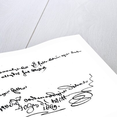 Signature of Johan de Witt by Anonymous