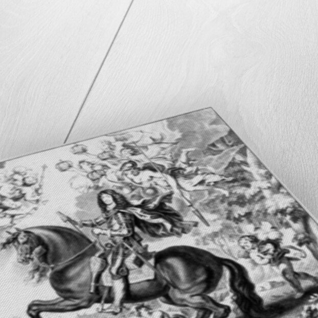 Equestrian Portrait of Charles II with Gods by Cornelius van Caukercken