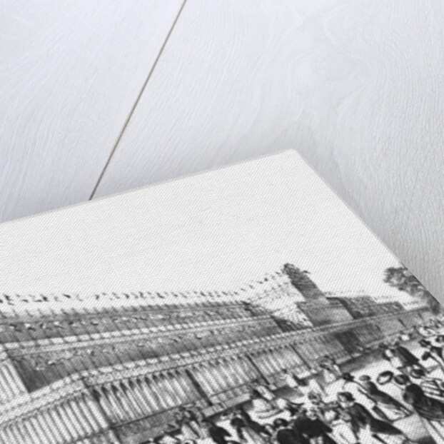 View of the Exterior of the Crystal Palace, built for the Great Exhibition of 1851 by English School