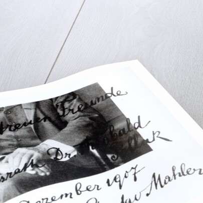 Extract from a letter from Gustav Mahler, December 1907 by Anonymous