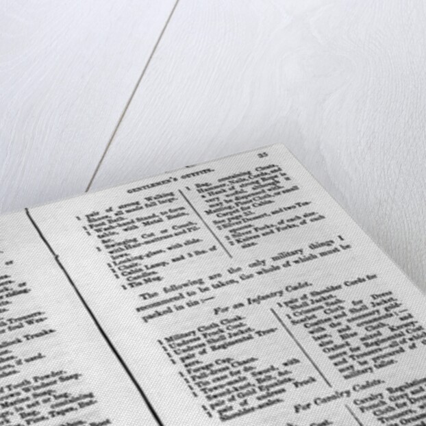 Gentlemen's outfit lists by School English