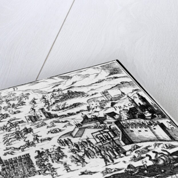 Defenestration of Prague, 1618 by German School