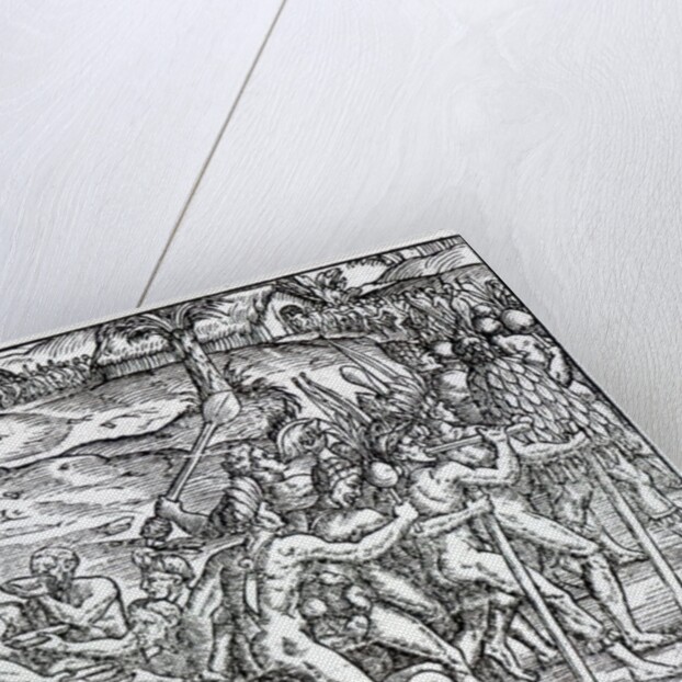 Procession of natives drinking and smoking by Jacques (d.1587/88) (after) Le Moyne