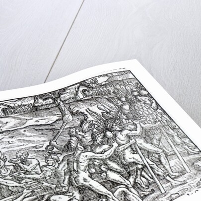 Procession of natives drinking and smoking by Jacques (d.1587/88) (after) Le Moyne