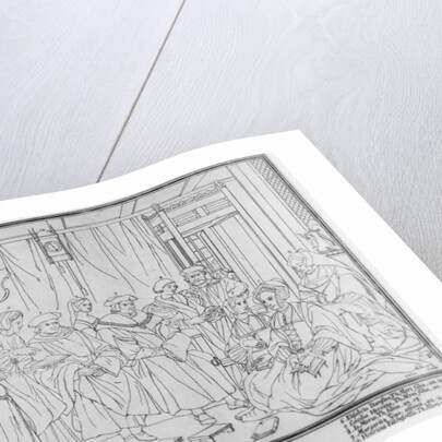 The Family of Thomas More, Chancellor of England, engraved by Christian de Mechel 1787 by Hans (after) Holbein the Younger