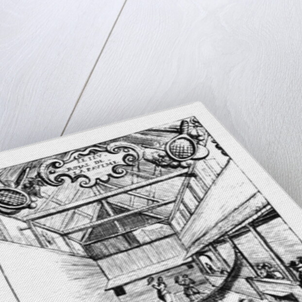 A Royal Game of Tennis in the Jeu de Paume, 16th century by French School