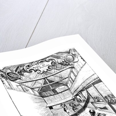 A Royal Game of Tennis in the Jeu de Paume, 16th century by French School