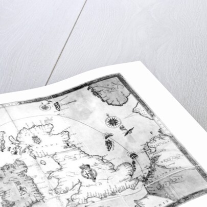 Map showing the route of the Armada fleet by Robert Adams (after)