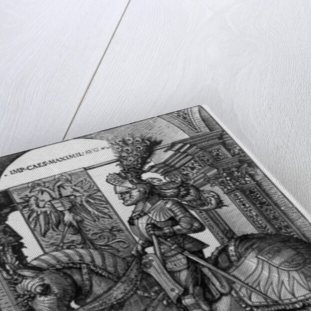 Equestrian portrait of Maximilian I c.1508 by Hans Burgkmair