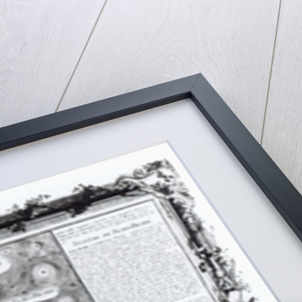 Map Depicting the Ptolemaic and Tycho Brahe Systems of Planetary Orbit, 1701 by English School