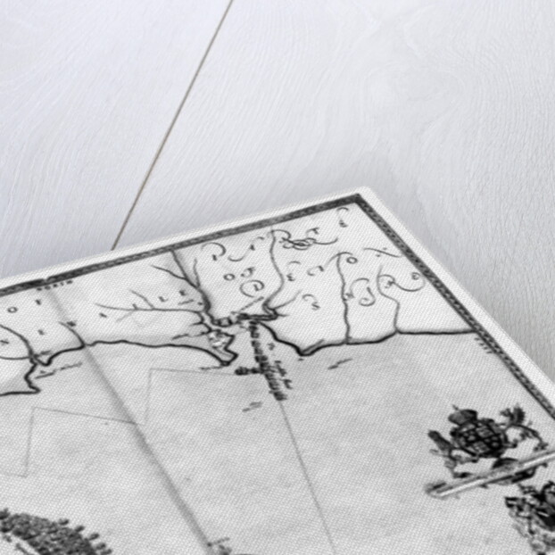 Map No.2 Showing the route of the Armada fleet, engraved by Augustine Ryther, 1588 by Robert Adams