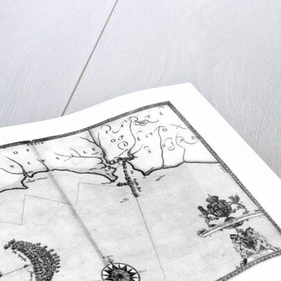 Map No.2 Showing the route of the Armada fleet, engraved by Augustine Ryther, 1588 by Robert Adams