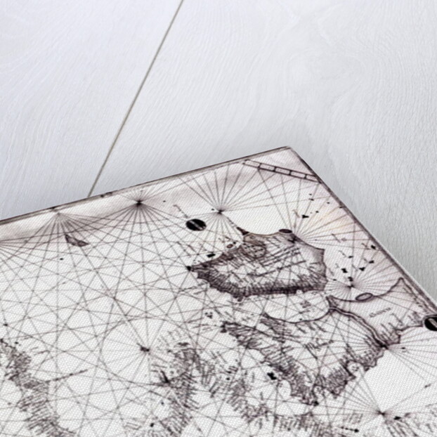 Map of Great Britain, France and Spain, 1473 by Grazioso Benincasa