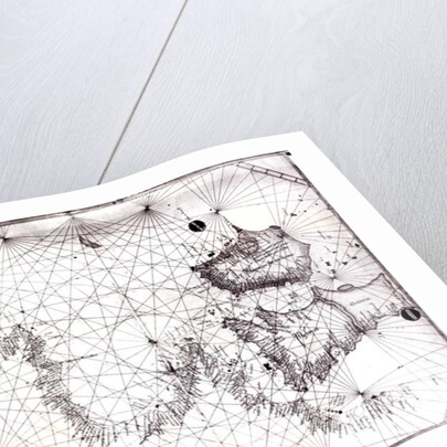 Map of Great Britain, France and Spain, 1473 by Grazioso Benincasa