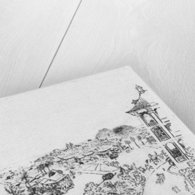 The City of Panama from the Tivoli Hotel, Ancon by Joseph Pennell