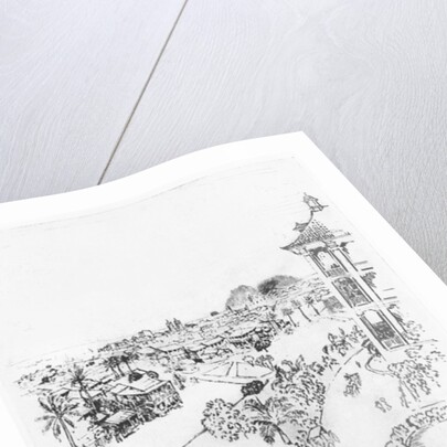 The City of Panama from the Tivoli Hotel, Ancon by Joseph Pennell