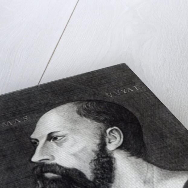 Portrait of Sir Thomas Wyatt the Younger engraved by Ogborn, 1775 by Hans (after) Holbein the Younger