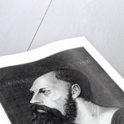 Portrait of Sir Thomas Wyatt the Younger engraved by Ogborn, 1775 by Hans (after) Holbein the Younger