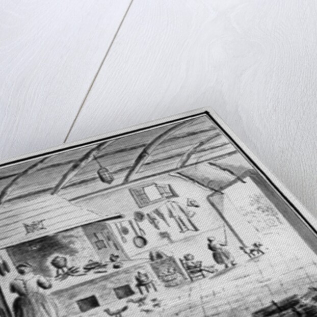 View of an Italian kitchen at Lerici, September 1754 by Italian School