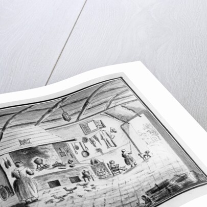 View of an Italian kitchen at Lerici, September 1754 by Italian School