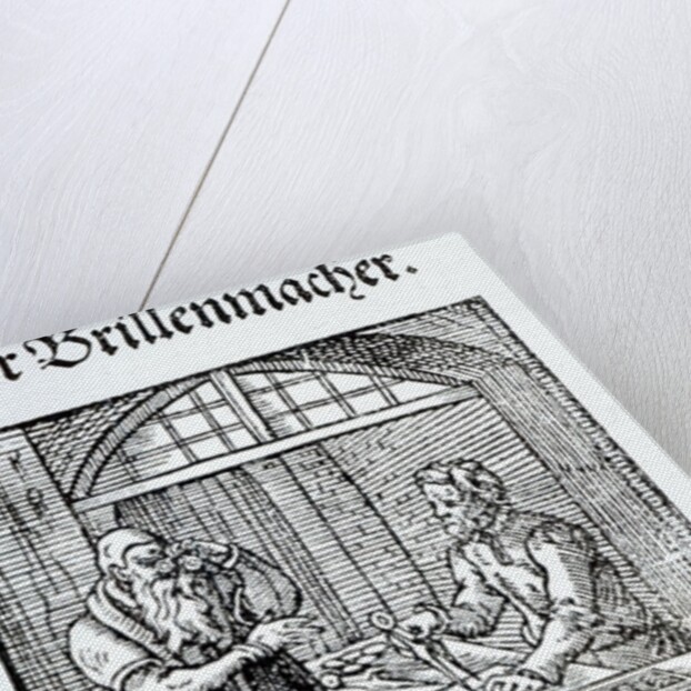 The Glasses Maker. by German School