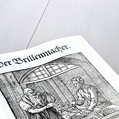 The Glasses Maker. by German School