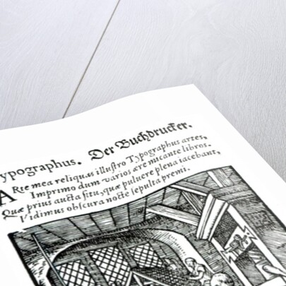 The Typographer. by German School