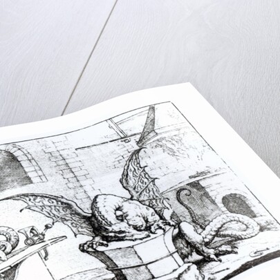 A Dragon in a Workshop by English School