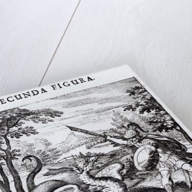 A knight defeating 'Rot' which is embodied by a dragon by School Russian