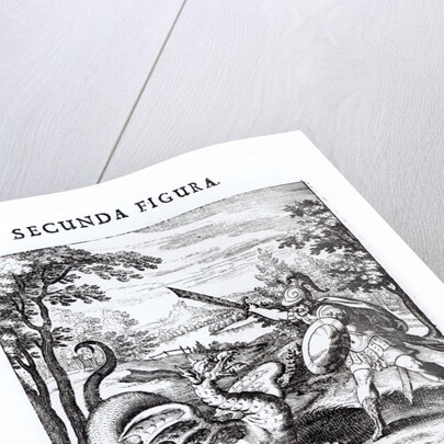 A knight defeating 'Rot' which is embodied by a dragon by School Russian