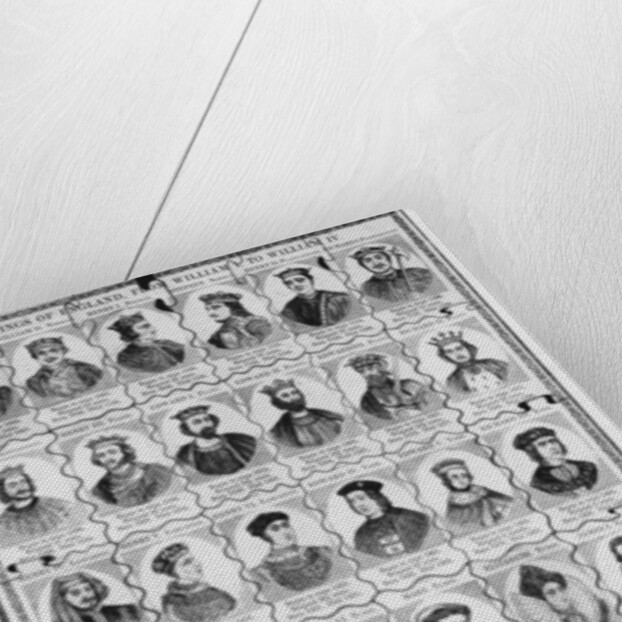 A Kings of England Jigsaw from William I to William IV by English School
