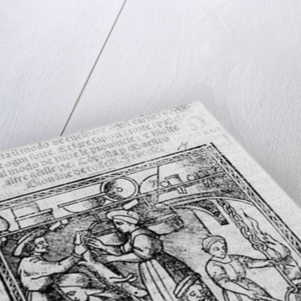 Frontispiece to an Italian cook book by Italian School