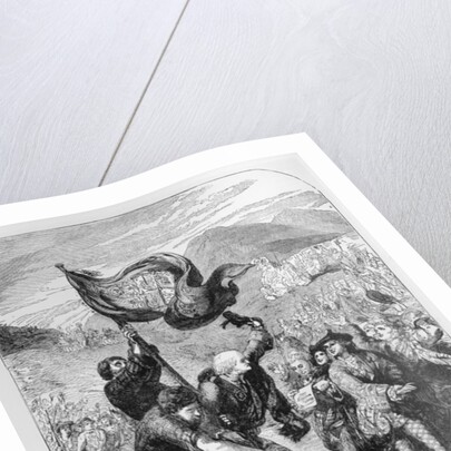 Erecting the Standard of the Young Pretender by English School