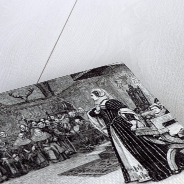 Trial of Mary Queen of Scots in Fotheringhay Castle by Edouard Berveiller (after)