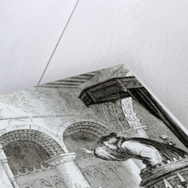 The Affray in the High Church, Edinburgh by Felix Philippoteaux