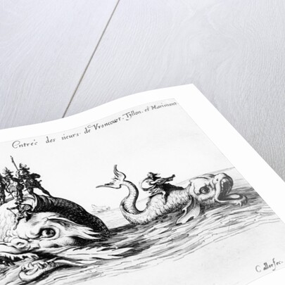 The Entrance of the Lords of Vroncourt, Tyllon, and Marimont by Jacques Callot