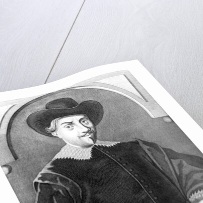 Portrait of Antony van Diemen engraved by Dirk Jongman by Matthys (after) Balen