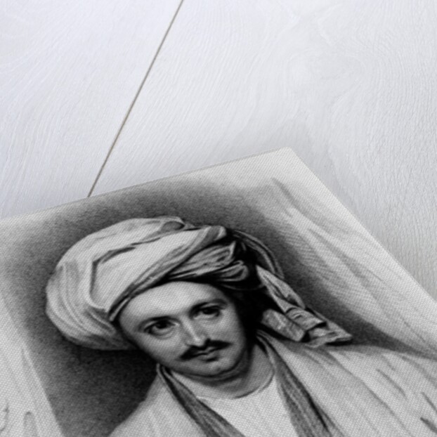 Portrait of Sir Alexander Burnes engraved by E.Findes by D (after) McClise