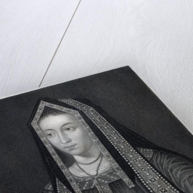 Portrait of Elizabeth of York by William the Younger Holl