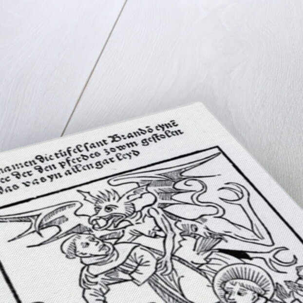 Scene from 'The Navigation of St. Brendan' by German School