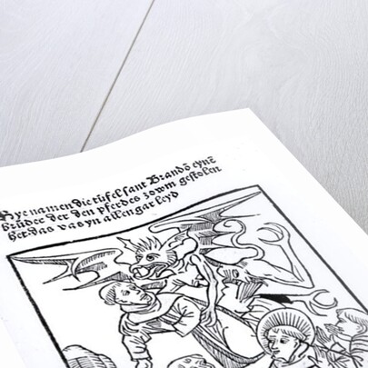 Scene from 'The Navigation of St. Brendan' by German School