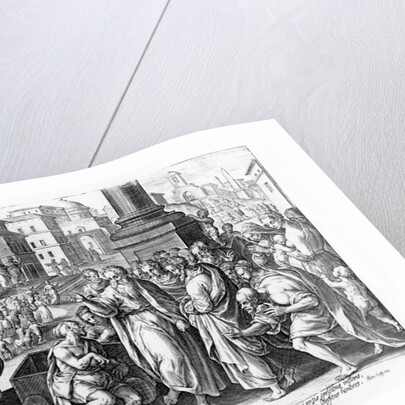 Saints Paul and Barnabas Preaching in Lystra by Jan van der Straet