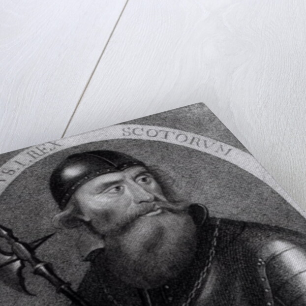 Portrait of King Robert I of Scotland engraved by E.Harding, 1 November 1797 by I Herbert (after)