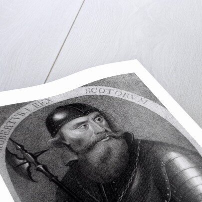 Portrait of King Robert I of Scotland engraved by E.Harding, 1 November 1797 by I Herbert (after)