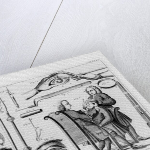 Medical instruments for eye surgery by English School